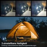 GY Tragbarer Solar Camping Ventilator mit LED Licht und Powerbank 20800mAh