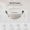 GY 12er LED Einbaustrahler inkl. GU10 Fassung, LED GU10 Einbaurahmen Decken Spot Weiß Rund, Fassung für MR16 LED Leuchtmittel, 35° Schwenkbar, Ø75 x 85mm Lochdurchmesser - GY STORE