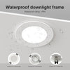 GY 6 Pack LED Recessed Spotlight with GU10 Socket IP65 Waterproof Round Ceiling Downlight Frame for MR16 LED Bulbs 35° Adjustable - GY STORE