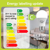 GY E27 A60 9.5W 1521 Lumen Energieeffizienzklasse C