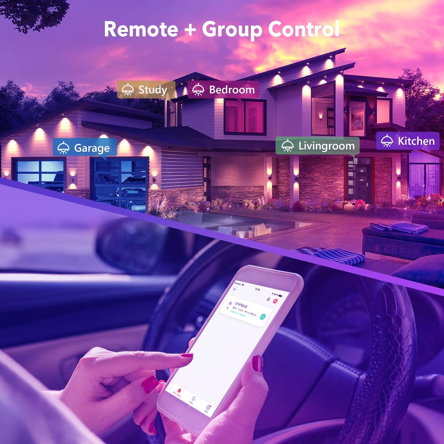 GY E27 LED G150 Smart WiFi Lampe 23W 2400 Lumen Kompatibel mit Alexa Echo und Google Assistant